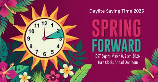 image of clock changing to daylite saving time